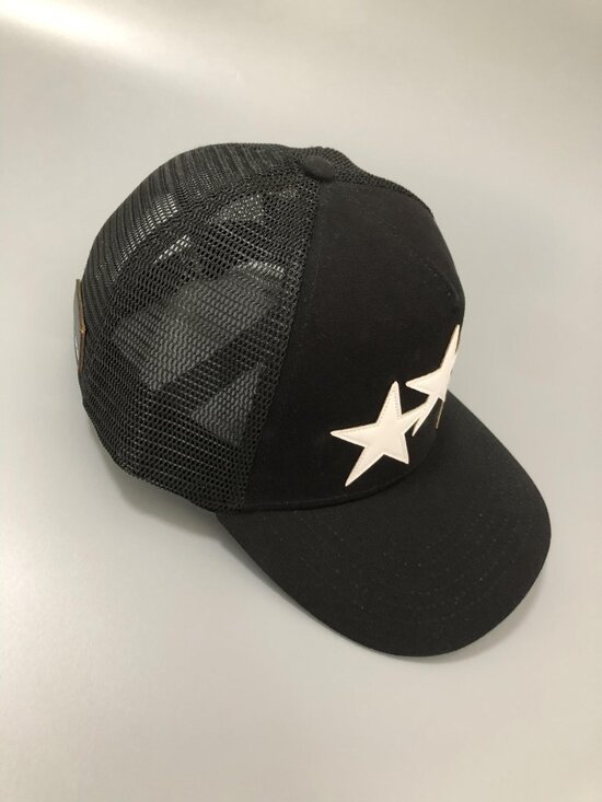 Amiri Black Trucker Hat with White Star Baseball Cap main image 6